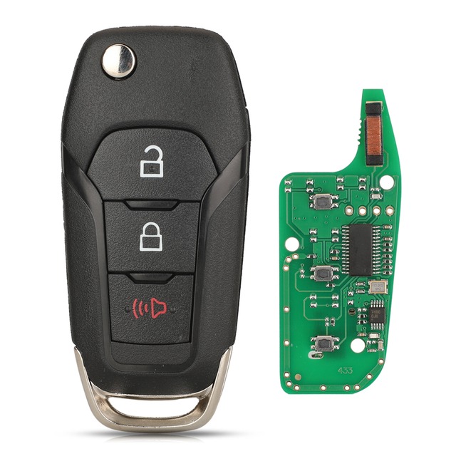 Kootri N5F-A08TAA Folding Remote Smart Car Key for Ford Escort Fusion Transit F150 F250 ID49 PCF7945P Chip 315MHZ 2/3/4 Buttons