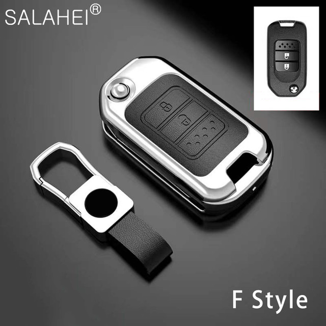 Zinc Alloy Car Key Case Cover Holder Protection For Honda Civic City HRV CRV XRV Crider Odyssey Pilot Fit Accord Vezel Jade 2019