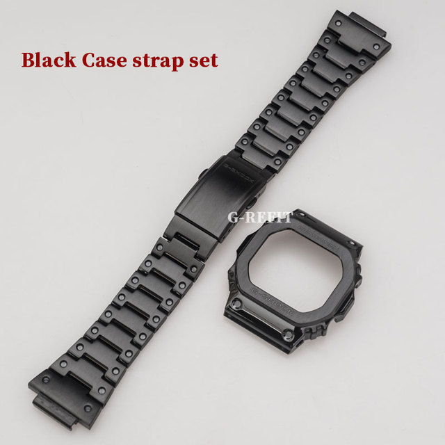 G-Refit DW5600 5610 G5600E Metal Bezel Stainless Steel Watchband 5600 Strap GW-B5600 Band WtachCase Accessories With Tools