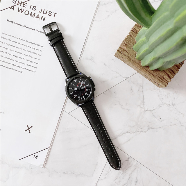 Original Leather Strap for Samsung Galaxy Watch 3 45mm 41mm Smart Watch Bracelet for Galaxy Watch 3 Wearable Accessories