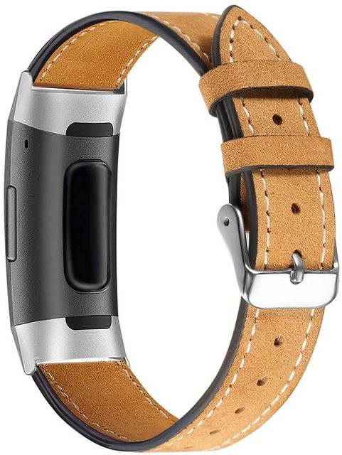 Leather Watch Bands for Fitbit Charge 3 SE, Fitbit Charge 4 Watch Accessories