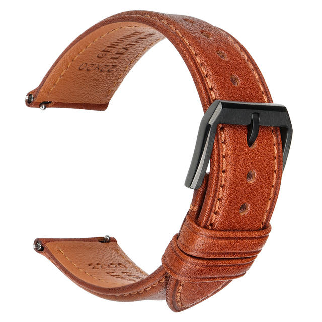 Hight Quality Watch Band Quick Release Soft Genuine Leather Strap for Huawei GT2 Pro ECG 22mm 20mm Mens Smartwatch Accessories