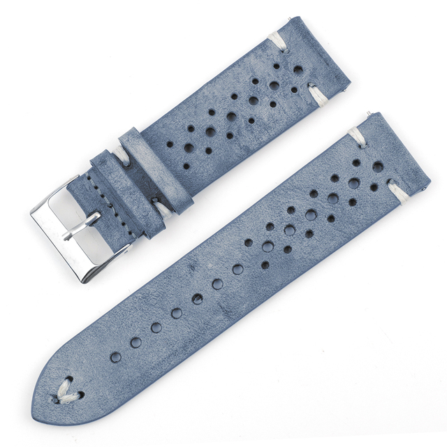 Onthelevel Leather Watch Strap 18mm 20mm 22mm 24mm Gray Color Watch Band Quick Release Watch Straps Replacement