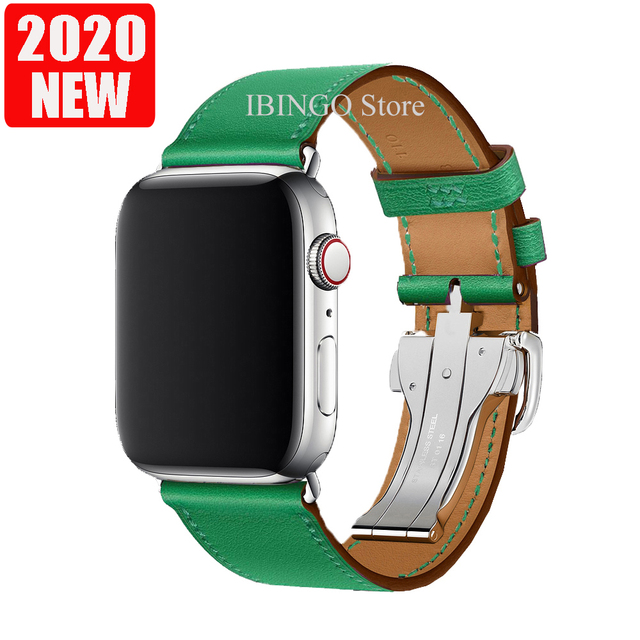 For Apple Watch Band Series 7 6 5 4 3 2 1 SE Genuine Leather Band Apple Watch 45mm 41mm 44mm 40mm 42mm 38mm Strap for iWatch