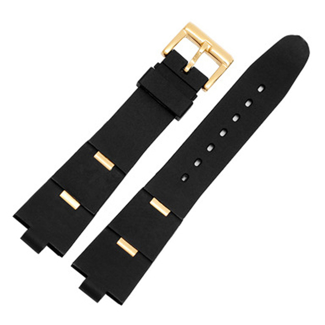 Silicone Watches Barselite Watch Accessories Band for bvlωdp42c14svdgmt Convex 8mm Rubber Strap Watch Men and Women 2 Types