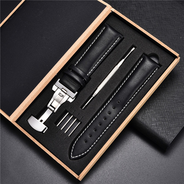 Soft Leather Watch Straps for Samsung Galaxy Gear S3 Business Strap Bracelets Men Women Watches 18mm 20mm 22mm 24mm