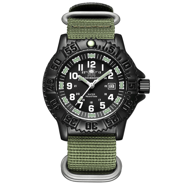 Addies-Men's Military Quartz Watch Sport Watch 50m Water Resistant Ultra Luminous Outdoor