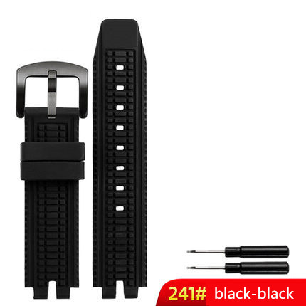 Soft Silicone Watchband for C-Casio PRG-300 330 PRW-3000 PRW-3100 PRW-6000 PRW-6100 Watch Band Black Rubber Watch Strap Bracelet