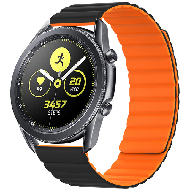 22mm 20mm Silicone Magnetic Strap For Samsung Galaxy Watch Active 2 Amazfit GTR Men/Women Replacement Strap For Huawei Watch 3