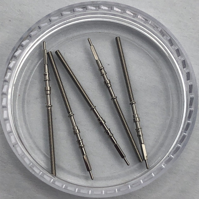 LARIMOKER Suitable NH Series Watch Movement Steel Stem Rod Crown Gear Watches Parts NH35 NH36 NH38 NH39