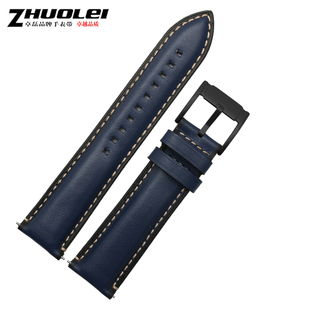 High quality carbon fiber texture watchband for omg 600 Tudor ROX wristband 22mm genuine leather straps