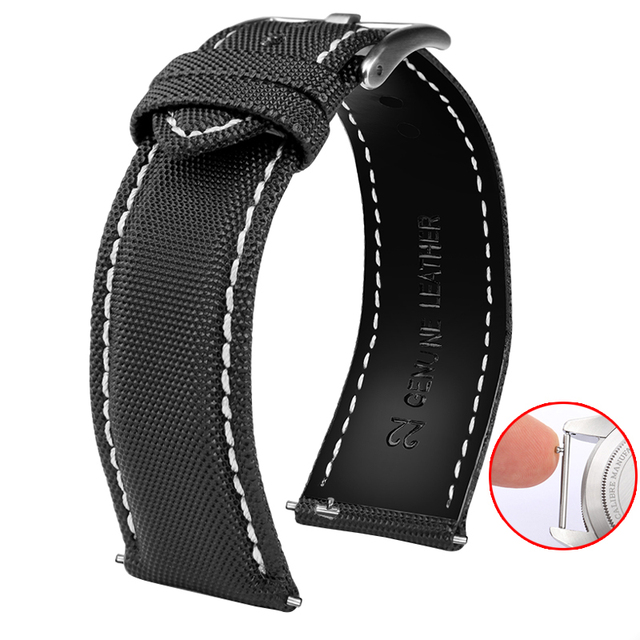 Men's Waterproof Nylon Safety Belt, 20 and 21 mm, 22 mm, High Quality Fabric, Special for NATO Belt, Nylon