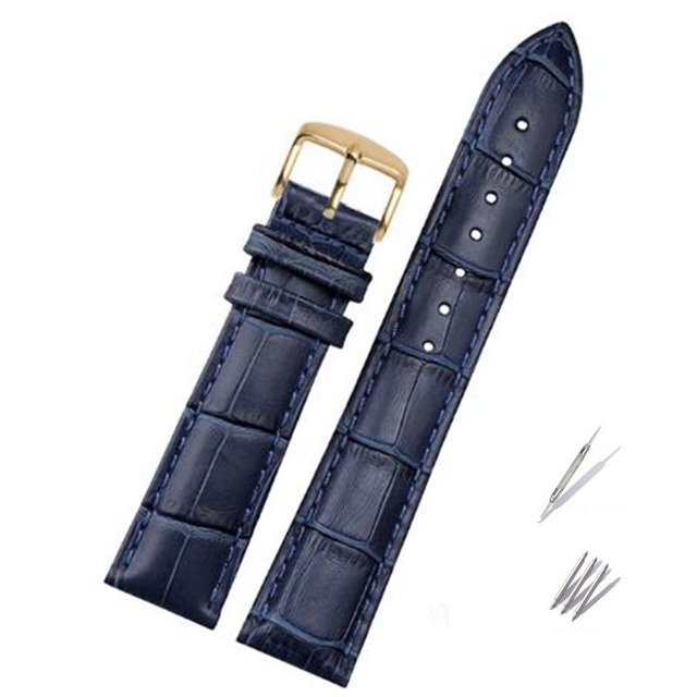 Genuine leather blue watcband for Citizen Rossini watchband 14mm 16mm 18mm 19mm 20mm 21mm 22mm 23mm watch band cowhide strap