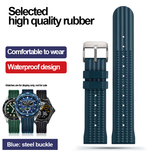 STEELDIVE Automatic Watch Strap 20mm Mechanical Watch Bands 22mm Steel Diving Watch Rubber Strap 20/22mm Fashion Watches Bracelets