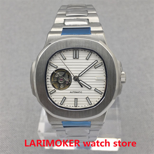 40mm Fashion Men's Watch Square Watch NH38 Automatic Movement Brown Blue White Green Black Sapphire Glass Stainless Steel Bracelet