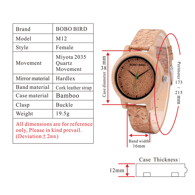 BOBO Bird Couple Watches Lovers Wooden Watches Handmade Cork Strap Fashion Bamboo Quartz Man Wristwatch Customized Logo