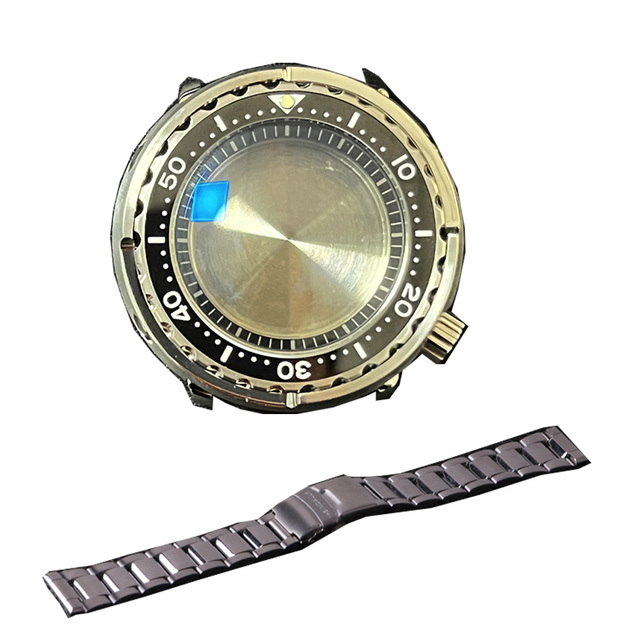 For NH35/36 Movement Stainless Steel Canned Tuna SBBN031 Watch Case Sapphire Glass and Metal Bracelet 20Bar Water Resistant