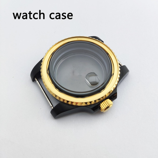 40mm NH35 NH36 case, watch accessories, add ceramic bezelfit for nh35 nh36, miyota 8215 8205 movement NO.26