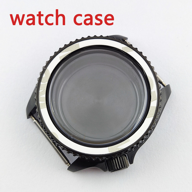 39mm NH35 NH36 case, polished back, transparent, watch accessories, suitable for nh35 nh36 movement, miyota 8215 8205