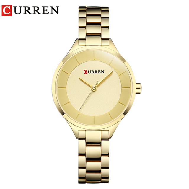 CURREN Fashion Creative Design Ladies Quartz Watch Woman Luxury Stainless Steel Women Watches Casual Female Clock