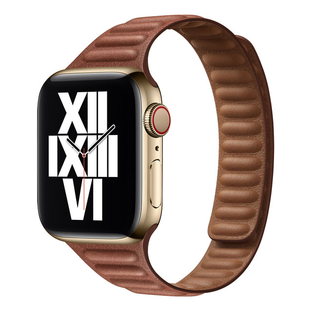 Leather Loop for Apple Watch Band 44mm 40mm iWatch Band 38mm 42mm Magnetic Watch Band for Apple Watch Strap Chain 3 4 5 6 2