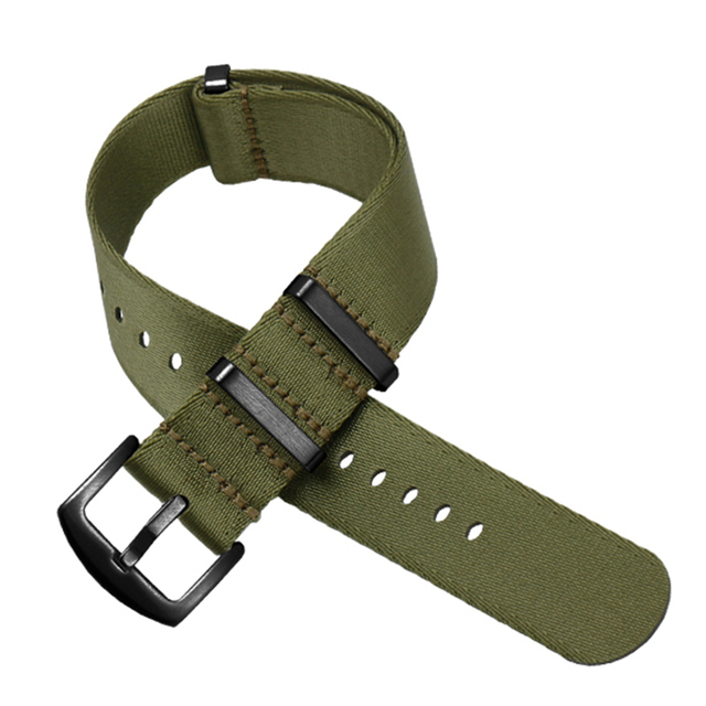 Premium Quality 20mm 22mm Seatbelt Watch Band Nylon NATO Strap for 007 James Bond Military Striped Replacement Watch Accessories