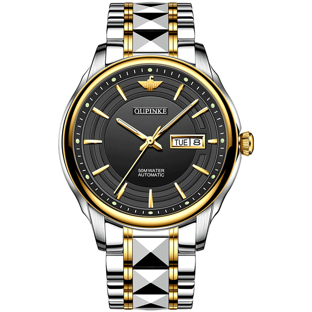OUPINKE luxury watch men business automatic mechanical watches waterproof stainless steel luxury sapphire mirror watch for men