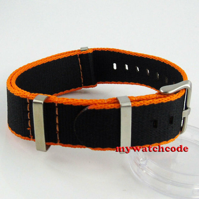 20mm black strap premium quality 20mm nylon watch band for military watch