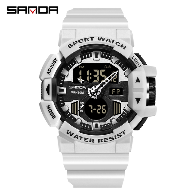 SANDA - Men's Sports Watches, Quartz, Military, Water Resistant, S-Shock, Male