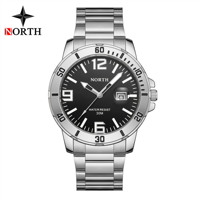 NORTH Top - Men's Watch, Sport, Casual, Water Resistant, Quartz, Male