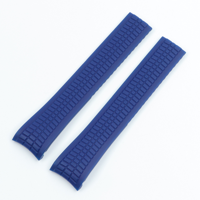 21mm Colorful Silicone Rubber Watchband for Batik Strap for Aquanaut Philips Series 5164a 5167a Watch Band Butterfly Buckle