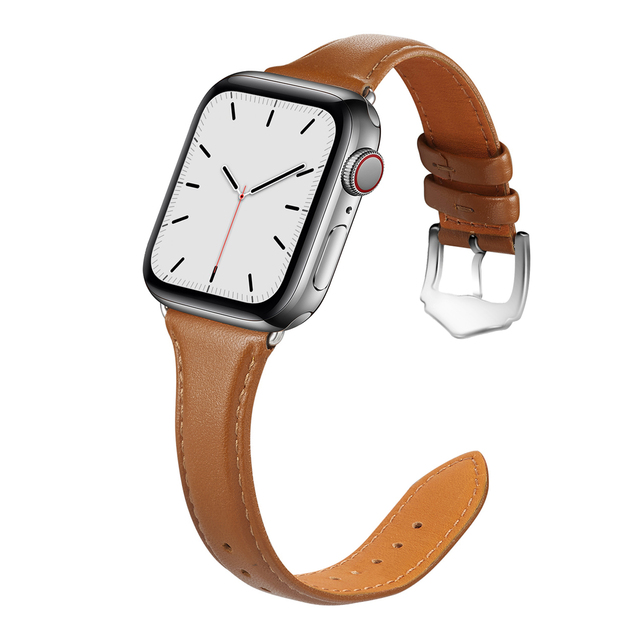 Fashion Leather Strap for Apple Watch Series 6, 5, 4, 3, 2, 1 SE, Buckle, 38, 40, 42, 44mm, Straps, Accessories