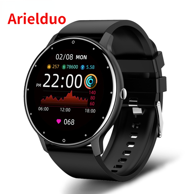 2022 Smart Watch Ladies Full Touch Screen Sport Fitness Watch IP67 Waterproof Bluetooth Android iOS Female Smart Watch