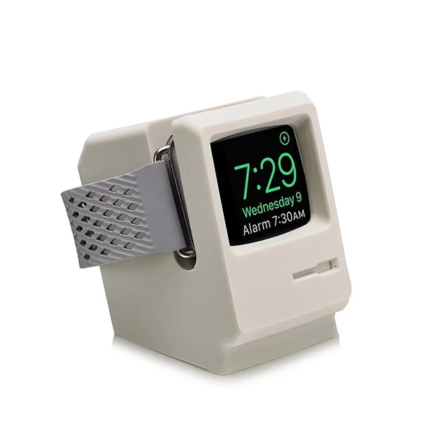 URVOI-support apple watch series 6 SE 5 4 3 2 1, watchOS PC repair night stand, home charging dock for Macintosh