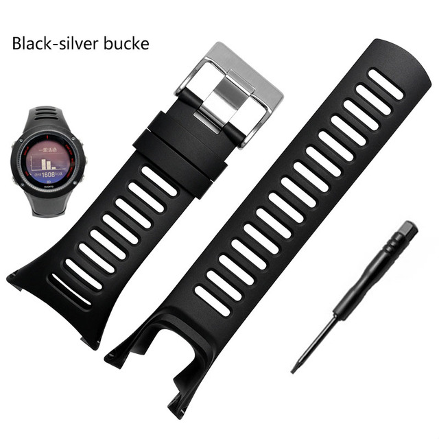 High Quality Rubber Watch Strap for suto Takuno AMBIT 1/2/2S/2R/3 Sport/3 Run/3 top watch outdoor waterproof free tools