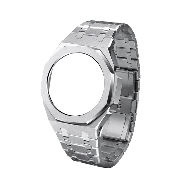 3rd Generation GA2100 Metal Bezel Watches Stainless Steel Bracelet 316L Casioak Modified Giraland Octagonal Strap