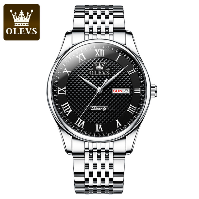 OLEVS Luxury Brand Watch Men Waterproof Stainless Steel Date Clock Sport Fashion Quartz Wrist Watches Relogio Masculino