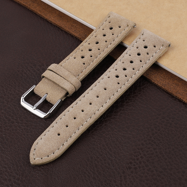 Soft Suede Leather Watch Band 18mm 19mm 20mm 22mm 24mm Blue Watch Straps Stainless Steel Buckle Watch Accessories