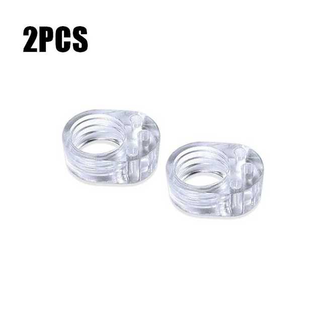 2pcs Silicone Door Stopper Transparent Door Handle Buffer Wall Protection Knob Knob Bumper Walls Furniture Protective Door Stop