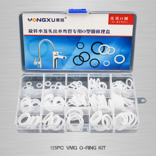 O Rings Rubber Silicone O Ring Seal NBR VMQ FKM Seal O-Rings Nitrile Washer Rubber Oring Set Assortment Kit Box Ring