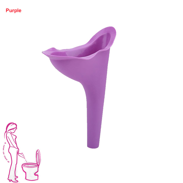 Female Urinal Pee Portable Travel Camping Urinal for Women Soft Silicone Disposable Paper Urination Device Stand Up & Pe