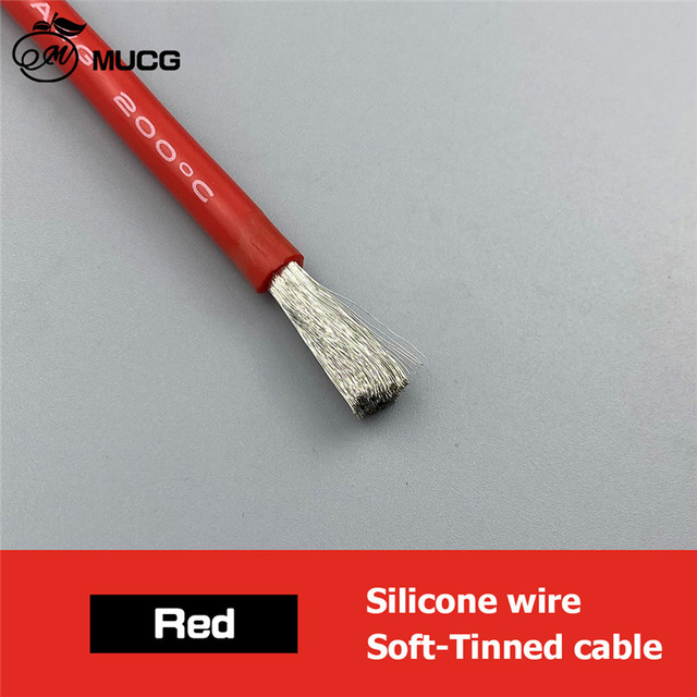 Silicone Cable Red Black Wire Car Battery Jump Wire Automotive Wire Cable 10awg 8awg 6awg 4awg 2awg 18 16 14 12 10 8 6 awg