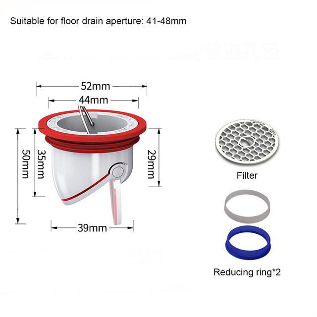 Bathroom Floor Drain Core Universal Deodorant Sewer Sealant ABS Anti Odor Kitchen Floor Strainer Plug Filter Quick Drain