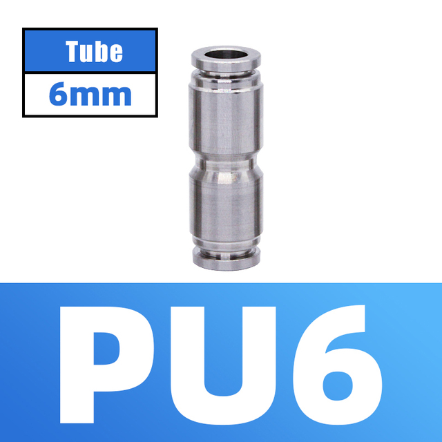 304 Stainless Steel Air Hose Fitting Pneumatic Coupling Tube Coplin Quick Open PG PU4 PU6 PU8 PU10 Trachea Metal Fitting