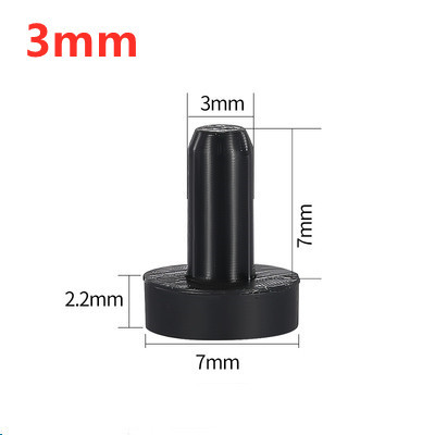 Black White Silicone Rubber Hole Plugs 2.7mm-14mm T Taipei Round Solid Hole Caps High Temperature Seal Stopper Dust Plug