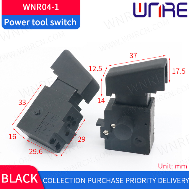 1pc 12A 250V Electric Drill Control Switch Wireless Trigger Switch For Electric Power Tools Drill Switch FA6-12*2B