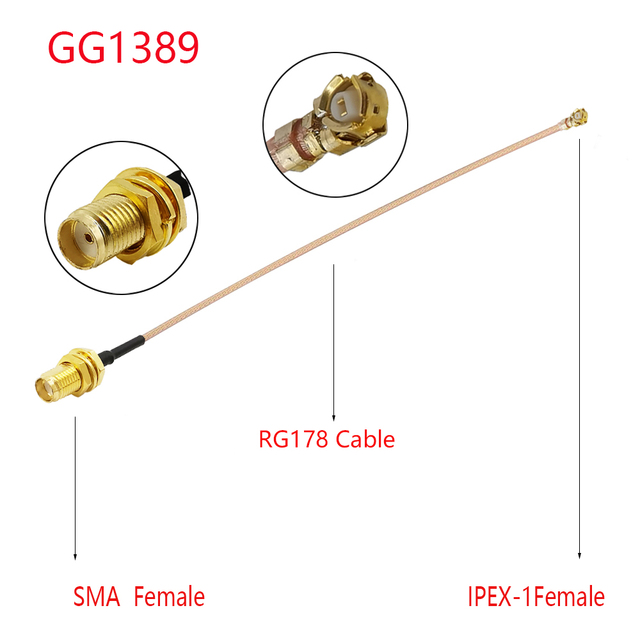 10pcs SMA to IPEX RG178 Cable SMA Male to uFL/u.FL/IPX/IPEX-1 Female Charger RF Coaxial Pigtail WIFI Antenna Extension Cable