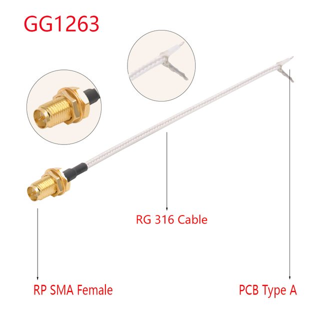 100pcs RG316 Cable Single End SMA Male to PCB Soldering Pigtail WiFi Wireless Router GPS GPRS Low Loss Jackplug Wire Connector