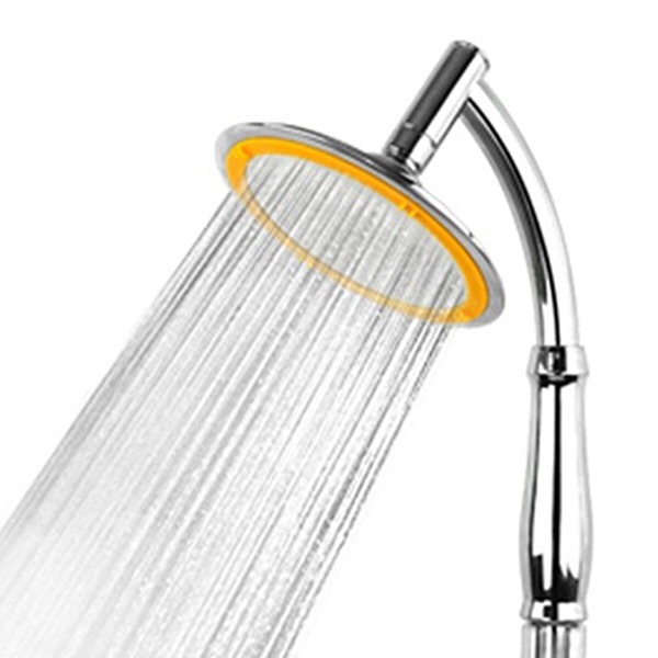 9 Inch Rotate 360 ​​Degree Bathroom Rainfall Shower Head ABS Chrome Water Saving Shower Extension Arm Hand Held Shower Head Thin