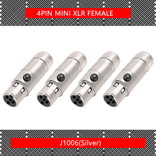 10pcs/lot Mini XLR 3Pin 4Pin 5Pin 6Pin Male Panel Chassis Socket Screw Mount Plug Small XLR Microphone MIC Audio Connector